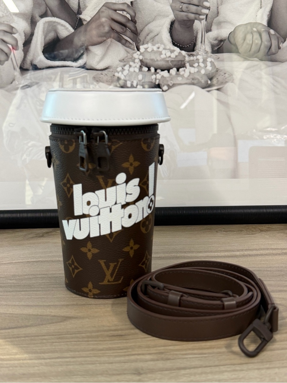 Louis Vuitton Limited Edition Monogram Coffee Cup Bag